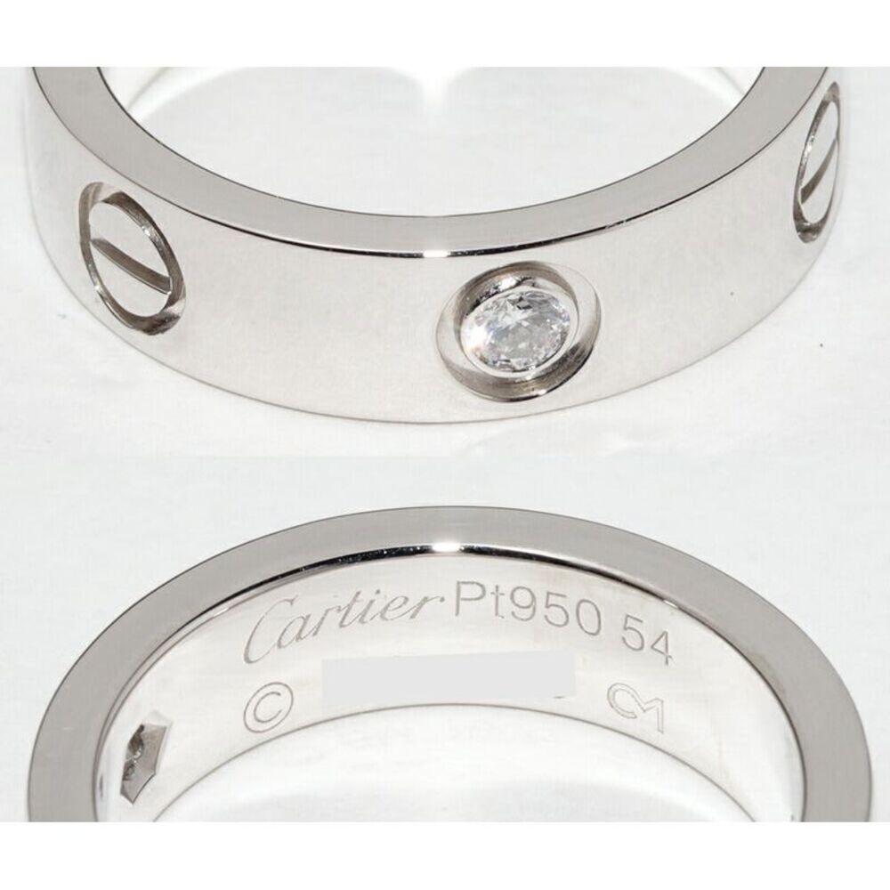 Cartier LOVE Pt950 Ring Size 13.5 - Picture 5 of 6